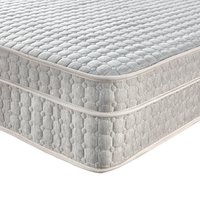 Somnior Pocket Spring Mattress, High Density Modified Polyether Memory Foam Mattress, Build in Mattress Topper in White | Size: Double