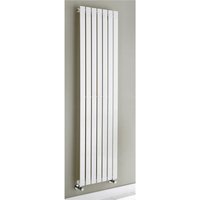Clifton White Vertical Single Panel Radiator 1200mm (H) x 410mm (W)
