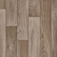 Vinyl Flooring UK Brown Wood Effect 2.8mm Cushion Backed Sheet Vinyl Flooring in Beige | Size: 2000mm x 5000mm