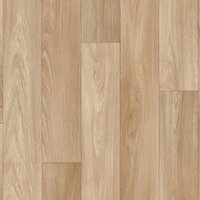 Vinyl Flooring UK Light Beige Wood Effect 2.0mm Felt Backed Vinyl Flooring Sheet in Brown | Size: 4000mm x 3000mm