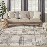 The Rug Shop UK Multi Modern Abstract Latex Back Polyester Area Rug | Size: 240 cm x 300 cm