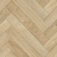 Vinyl Flooring UK Light Beige Herringbone Wood Effect 2.8mm Vinyl Flooring Sheet | Size: 4000mm x 4000mm