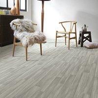Vinyl Flooring UK Grey Wood Effect 2.0mm Cushion Backed Vinyl Sheet | Size: 2000mm x 4000mm