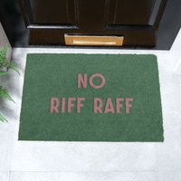 Artsy Mats No Riff Raff Doormat (60 x 40cm) in Brown | Size: 40 cm x 60 cm