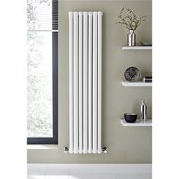 Clifton White Vertical Double Panel Radiator 1800mm (H) x 420mm (W)