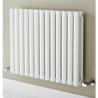 Clifton White Horizontal Single Panel Radiator 600mm (H) x 1140mm (W)