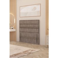 Somnior Chambery 54" Floor Standing Divan Headboard Upholstered Tweed Fabric in Brown | Size: Single