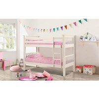 Ashfield Premium Stone White Finish Shaker Style Bunk Bed | Size: Single