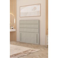 Somnior Chambery 54" Floor Standing Divan Headboard Upholstered Tweed Fabric in Natural | Size: Single