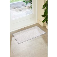 Artsy Mats Neutral Leaf Indoor Outdoor Doormat (70 x 40cm) in Beige | Size: 40 cm x 70 cm