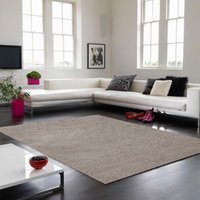 The Rug Shop UK Modern Plain Shaggy Anti-Shed Easy To Clean Area Rug in Grey | Size: 160 cm x 230 cm