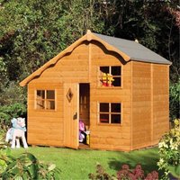 Cheshire 8 x 7 Deluxe Playaway Swiss Cottage Playhouse in Natural