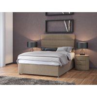 Bedmaster Linen 2 Drawer Divan Base in Natural | Size: Single