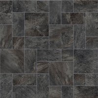 Vinyl Flooring UK Black Stone Effect 3.8mm Felt Backed Vinyl Flooring Sheet | Size: 3000mm x 3000mm