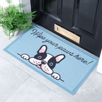 Artsy Mats Wipe Your Paws Here Indoor & Outdoor Doormat - 70x40cm | Size: 40 cm x 70 cm