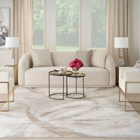 The Rug Shop UK Modern Easy To Clean Stain-Resistant Area Rug in Beige | Size: 240 cm x 300 cm