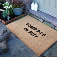 Artsy Mats Guard Dog On Duty Coir Doormat (90 x 60cm) in Brown | Size: 90 cm x 60 cm