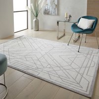 Geometric Cheque Viscose Easy To Clean Latex Back cm x 180 cm