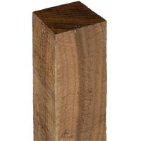 Cheshire PACK OF 3: 8ft Pressure Treated Green Timber Fence Post 3" (75x75mm) in Natural
