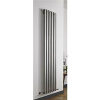 Clifton Stainless Vertical Double Panel Radiator 1800mm (H) x 310mm (W) in Metallics