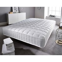 Somnior Alovera Sprung Memory Foam Medium Mattress in White | Size: Small Single