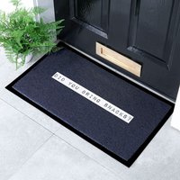 Artsy Mats Did You Bring Snacks Indoor & Outdoor Doormat - 70x40cm in Black | Size: 40 cm x 70 cm