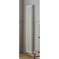 Clifton White Vertical Radiator with 3 Columns 1800mm (H) x 425mm (W)