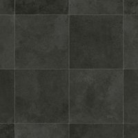 Vinyl Flooring UK Black Chequers Effect 2.0mm Sheet Vinyl Flooring in Grey | Size: 4000mm x 3000mm