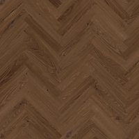 Vinyl Flooring UK Wood Effect Glue Down Herringbone Luxury Vinyl Tile (2mm LVT) in Dark Brown