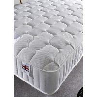 Somnior Sovereign 3500 Pressure Relief Cushioned Support Mattress Medium Firm in White | Size: Small Double