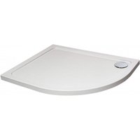 Clifton 1200mm x 800mm OFFSET Quadrant Shower Tray - RIGHT- STONE RESIN in White