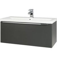 Clifton Matt Dark Grey 80cm Bathroom Wall Mounted Unit & Basin