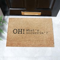 Artsy Mats Oh What's Occurin Coir Doormat (60 x 40cm) in Brown | Size: 40 cm x 60 cm