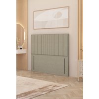 Somnior Alexas 54" Floor Standing Headboard Linen Fabric in Beige | Size: Double