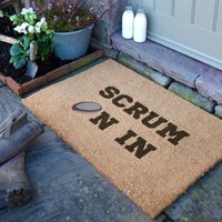 Artsy Mats Scrum On In Doormat (90 x 60cm) in Brown | Size: 90 cm x 60 cm