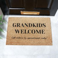 Artsy Mats Grandkids Welcome Doormat (60 x 40cm) in Brown | Size: 40 cm x 60 cm