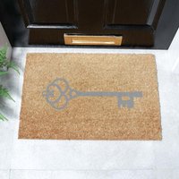 Artsy Mats Grey Elegantly Simple Key Doormat | Size: 40 cm x 60 cm