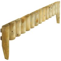 Cheshire 12" Timber Border Fence (2 pack) in Natural