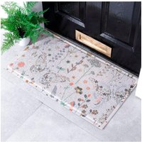 Artsy Mats Butterfly Floral Doormat | Size: 40 cm x 70 cm