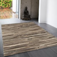 Handmade Cowhide Striped Luxurious Easy To Clean Area cm x 230 cm