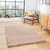 The Rug Shop UK Modern Shaggy Anti-Shed Easy To Clean Area Rug in Light Beige | Size: 150 cm x 230 cm
