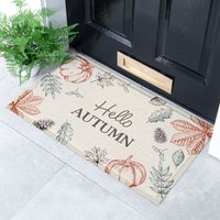 Artsy Mats Hello Autumn Indoor Outdoor Doormat | Size: 40 cm x 70 cm