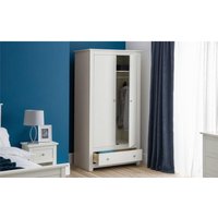Ashfield Traditional Surf White 2 Doors Wardrobe