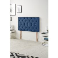 Somnior Premier Plush Velvet 32" Upholstered Divan Bed Headboard in Navy | Size: King