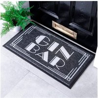 Artsy Mats Gin Bar Doormat (70 x 40cm) in Black | Size: 40 cm x 70 cm