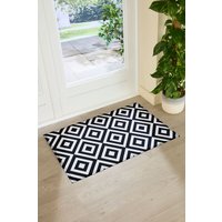 Artsy Mats Diamond Black Doormat | Size: 90 cm x 60 cm