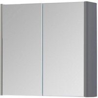 Clifton Basalt Grey 80cm 2 Door Bathroom Mirror Cabinet