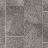 Vinyl Flooring UK Grey Stone Tile Effect 2.8mm Vinyl Flooring Sheet | Size: 4000mm x 9000mm