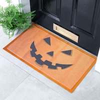Artsy Mats Jack-o-lantern Indoor Outdoor Doormat (70 x 40cm) | Size: 40 cm x 70 cm