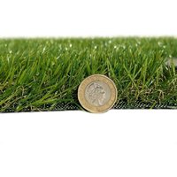 Artificial Grass GB Hampton 28mm Artificial Grass in Green | Size: 4000mm x 4000mm